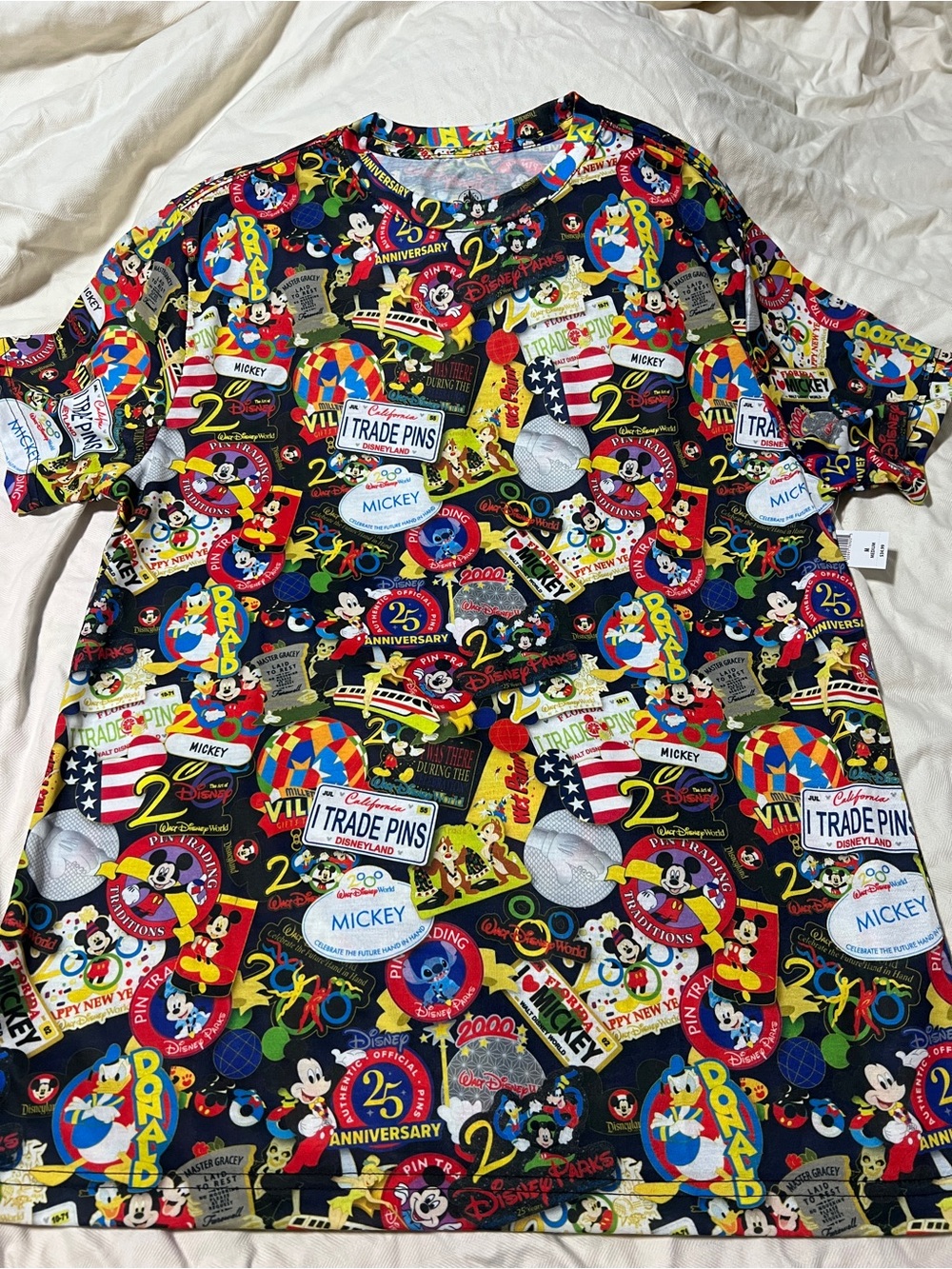 Disney Pin Trading All-Over Print Tee